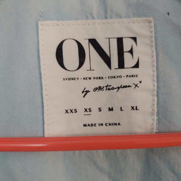 ONE X ONE TEASPOON Le Hustle Light Denim Coat Duster Trench Coat NWT Size XS - Picture 4 of 6